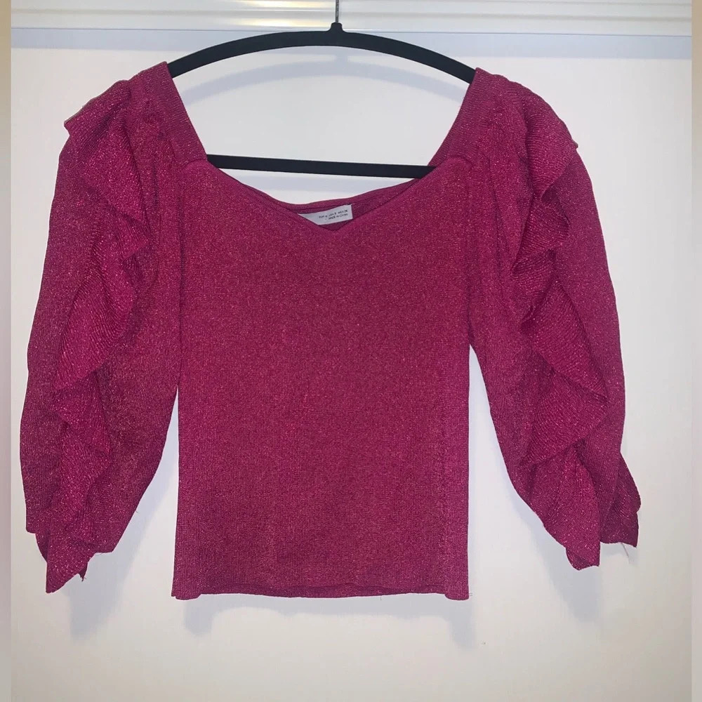 Zara Sparkle Dress Top